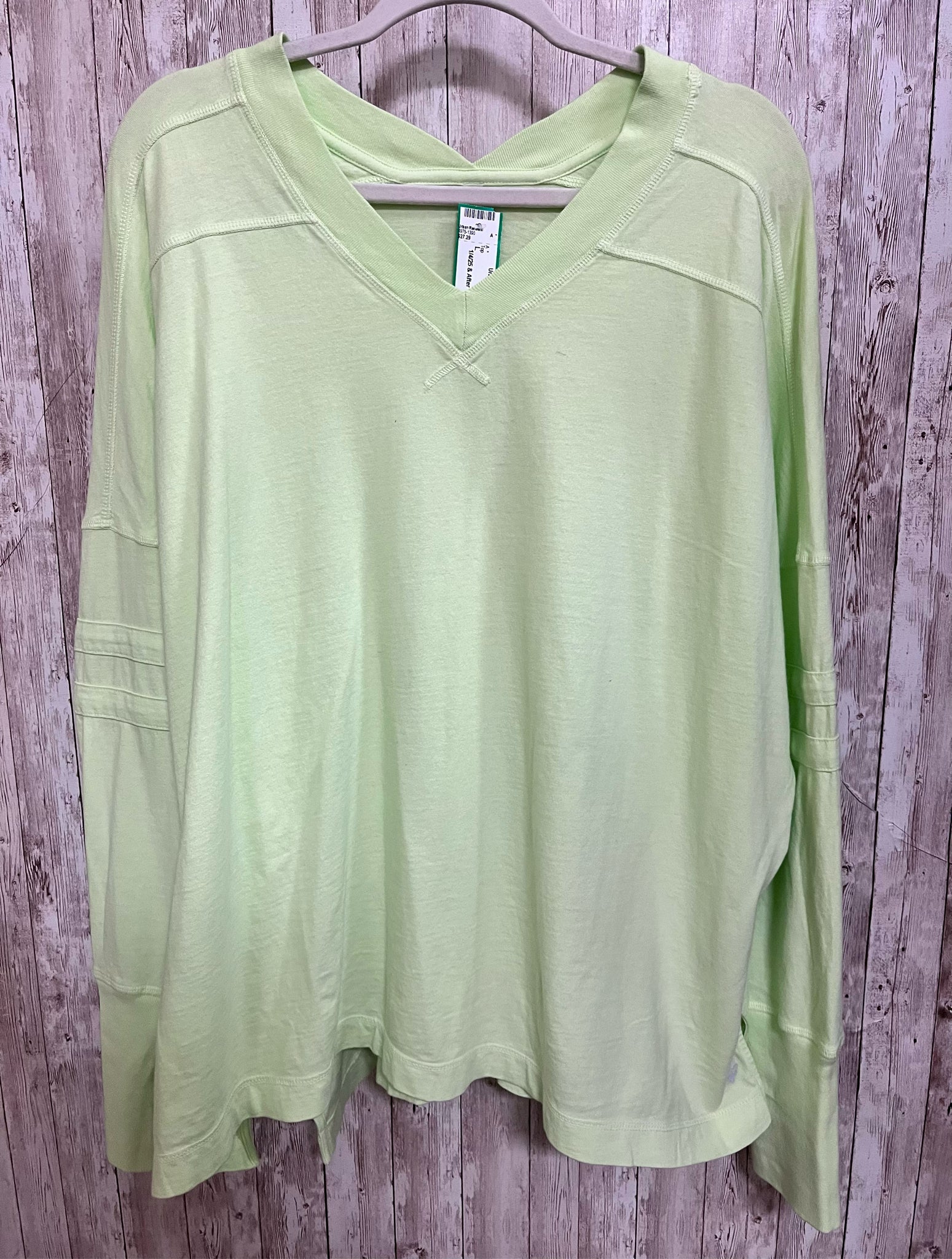 Size L FREE PEOPLE LIME Top