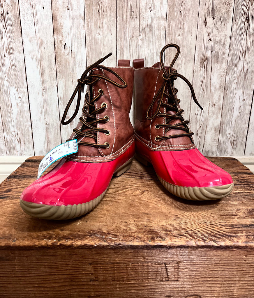 YOKI 8 PINK AND BROWN Boots