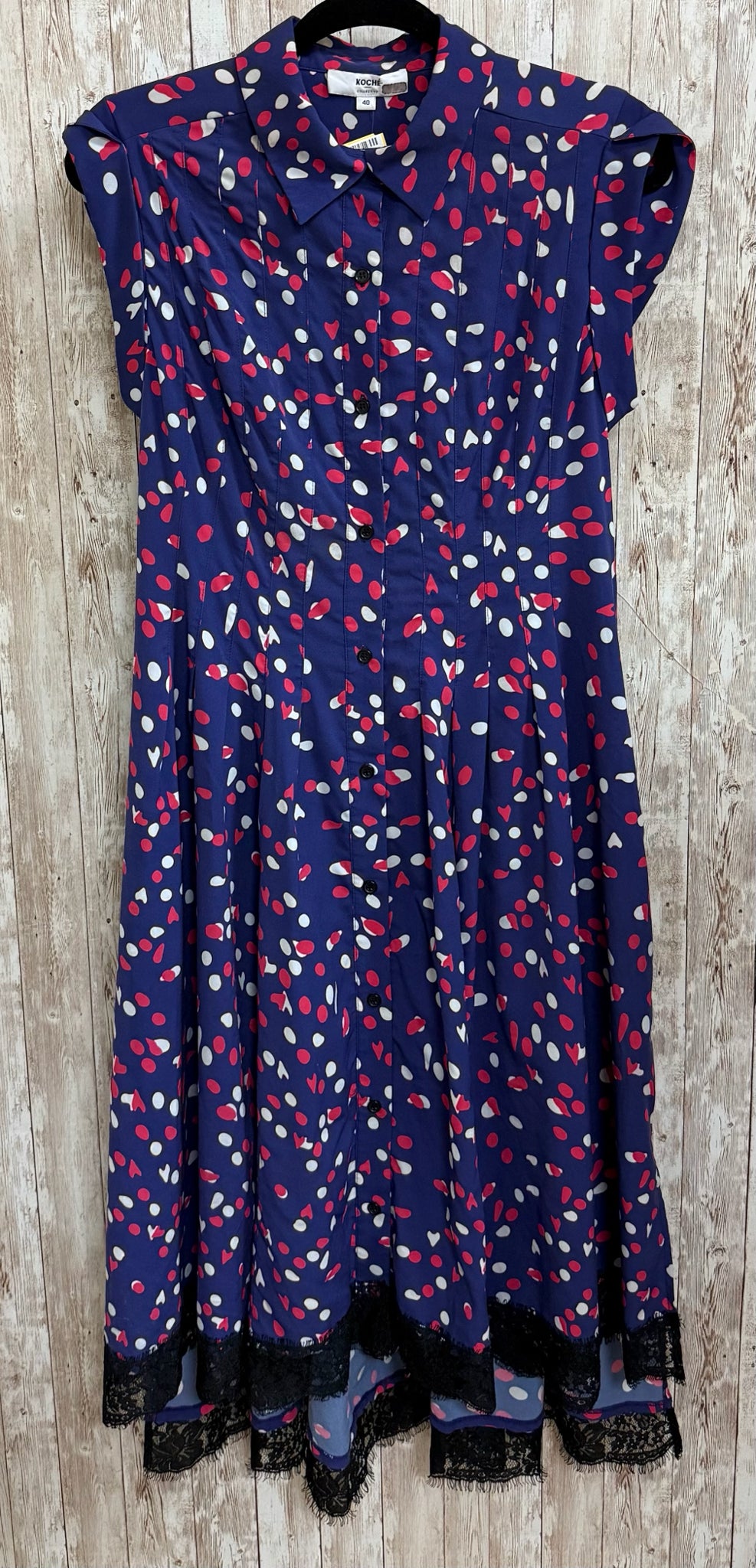 Size 8 KOCHE Purple Print Dress