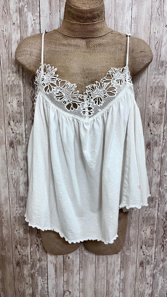 Size L FREE PEOPLE White Top