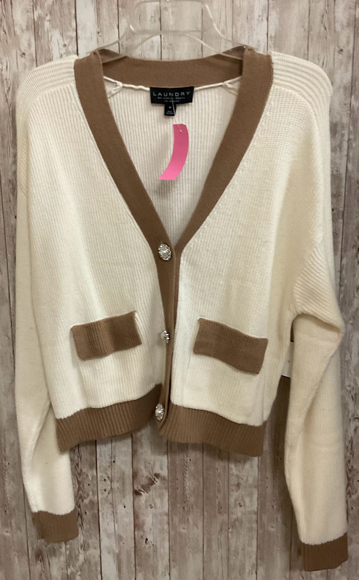 Size M LAUNDRY CREAM AND TAUPE Cardigan