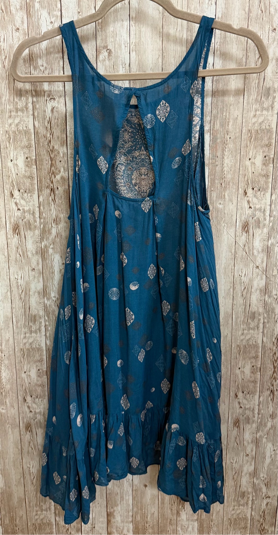 FREE PEOPLE BLUE PAISLEY Women Size XS Tunic