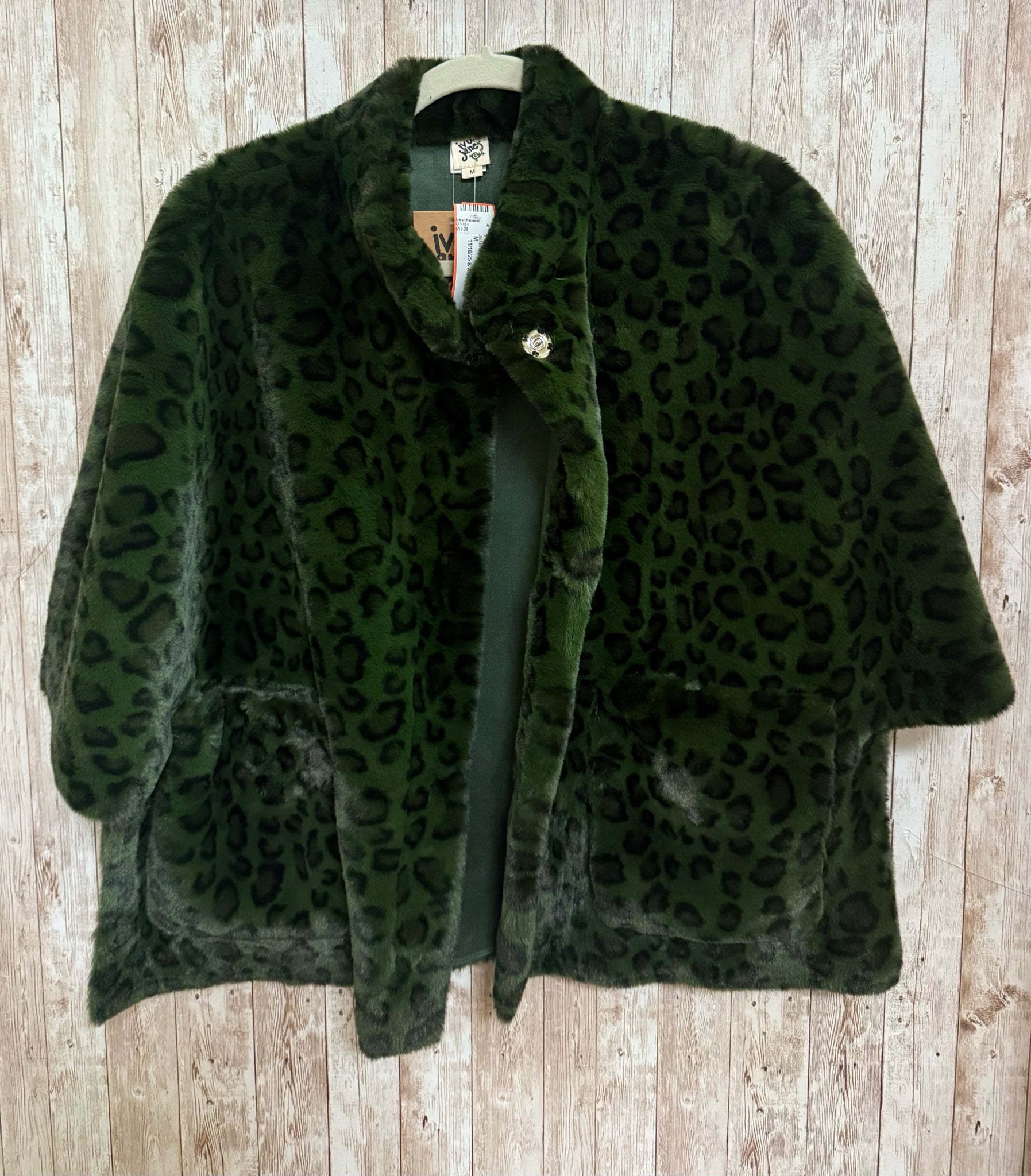 Size M IVU JANE Green Print Jacket