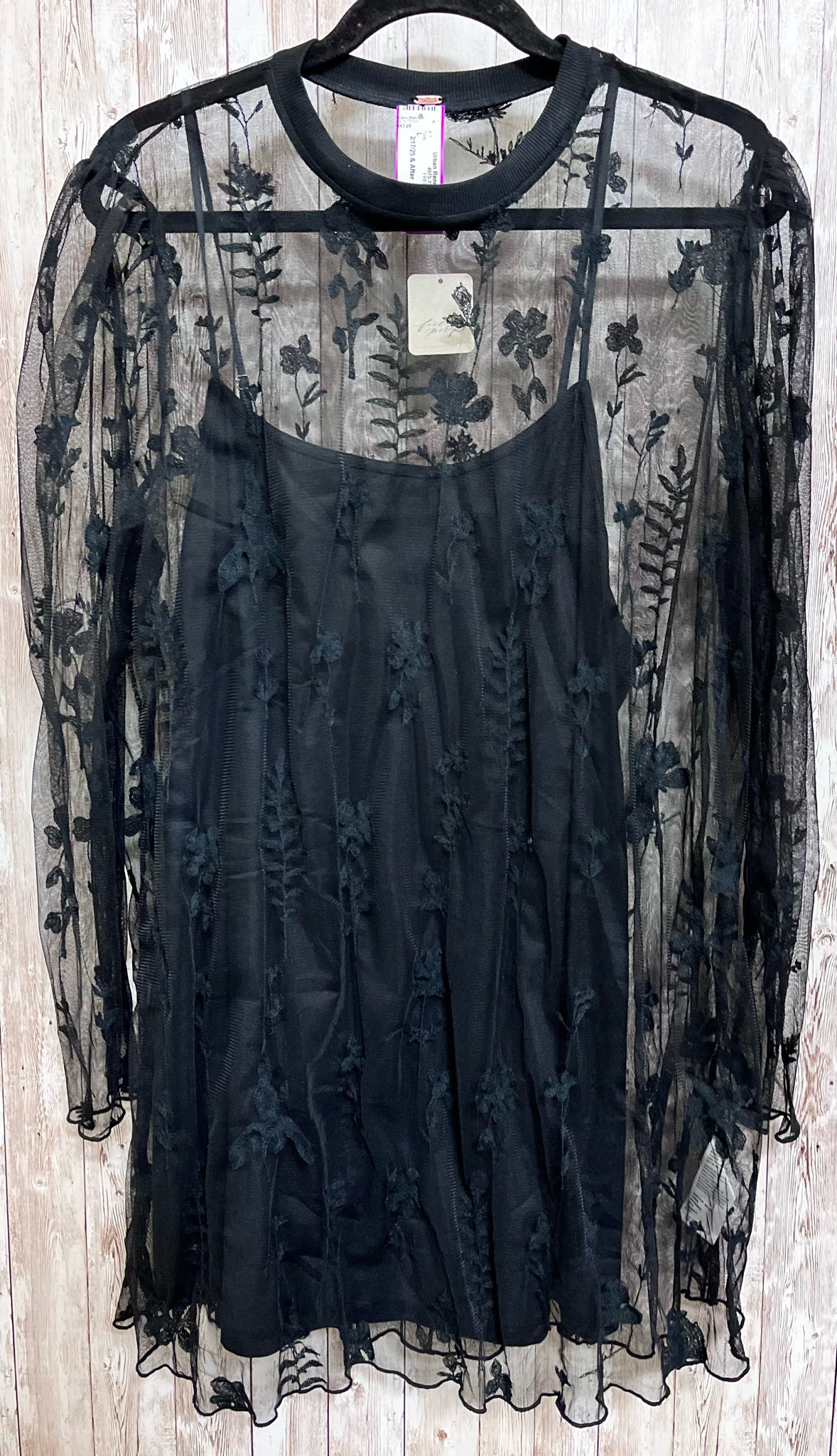 FREE PEOPLE Black Women Size L Tunic