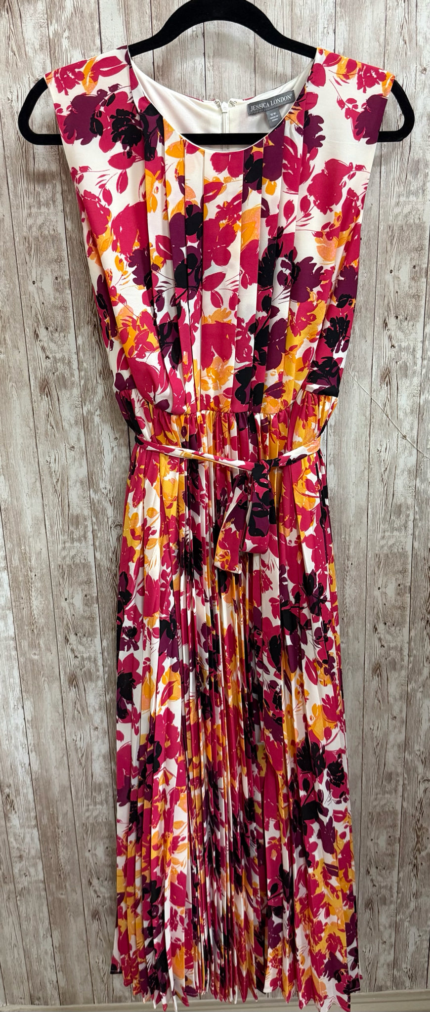 Size 16 JESSICA LONDON pink and white Dress