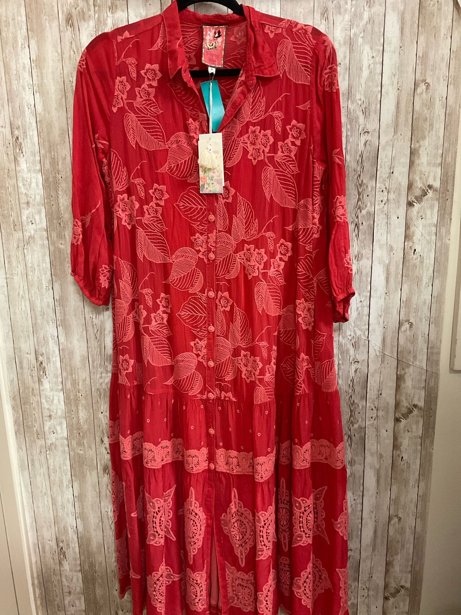 Size XS JOHNNY WAS Red Dress