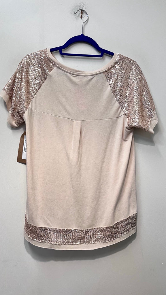 Size M LISTICLE CHAMPAGNE Top