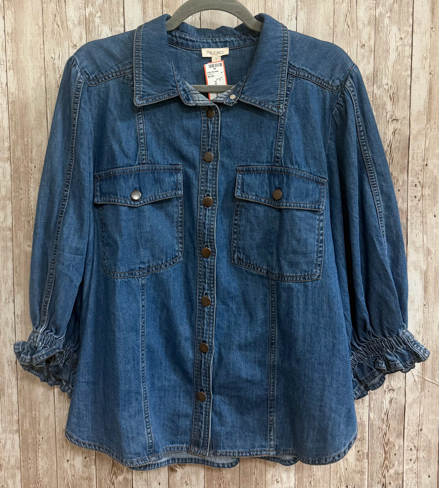 Size L PILCRO BLUE DENIM Top