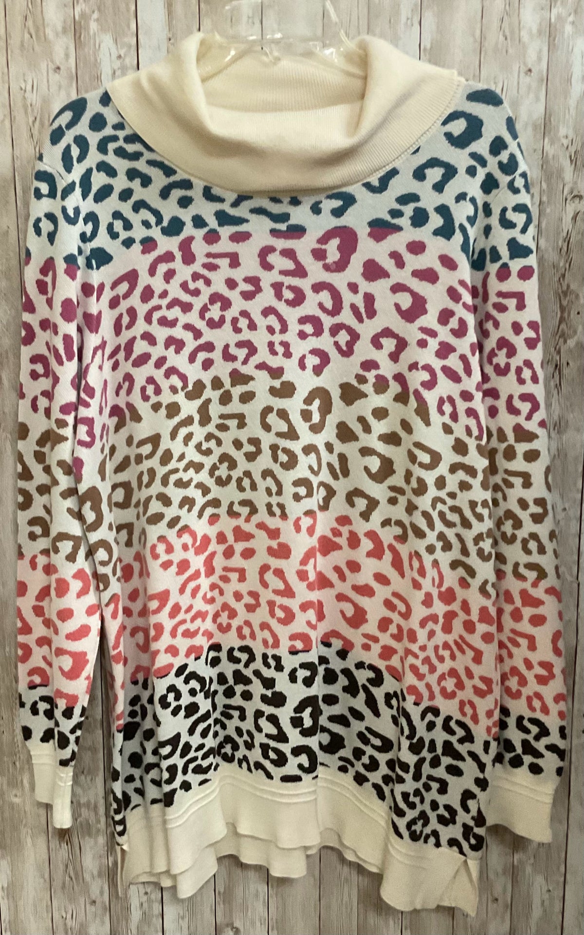 Size 1X SOFT SURROUNDINGS CREAM PRINT Top