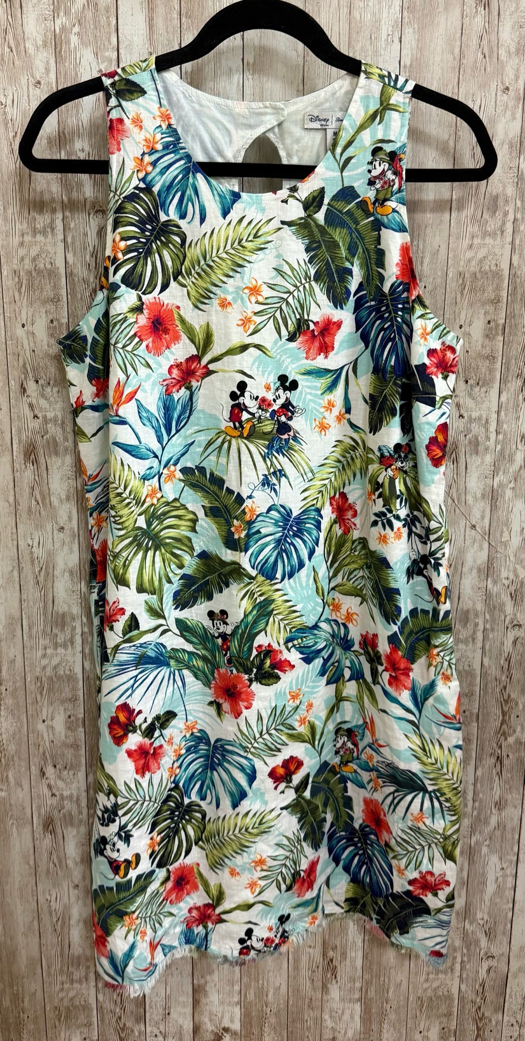 Size M TOMMY BAHAMA BLUE AND WHITE PRINT Dress