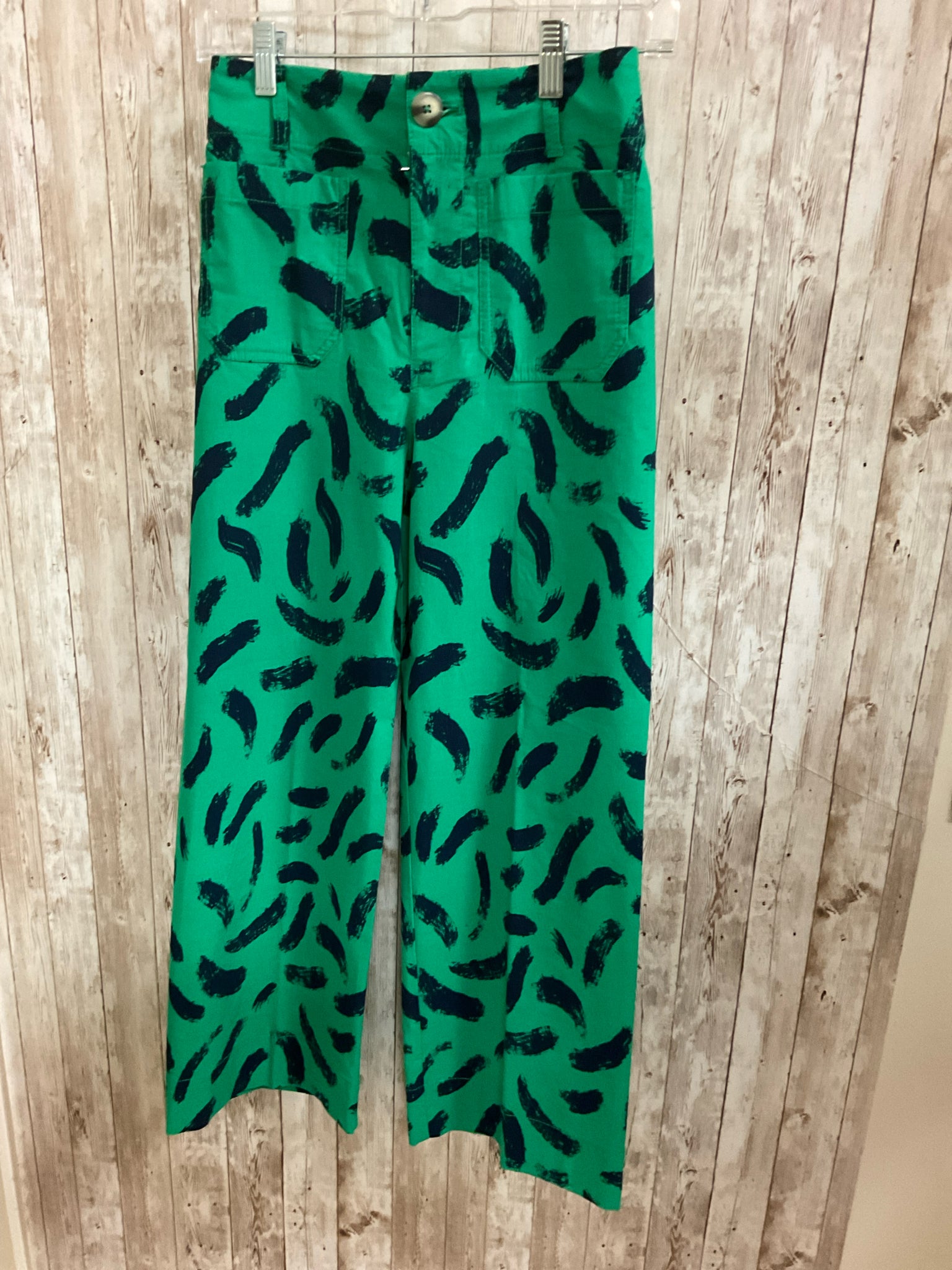 Size 0 MAEVE GREEN AND NAVY Pants