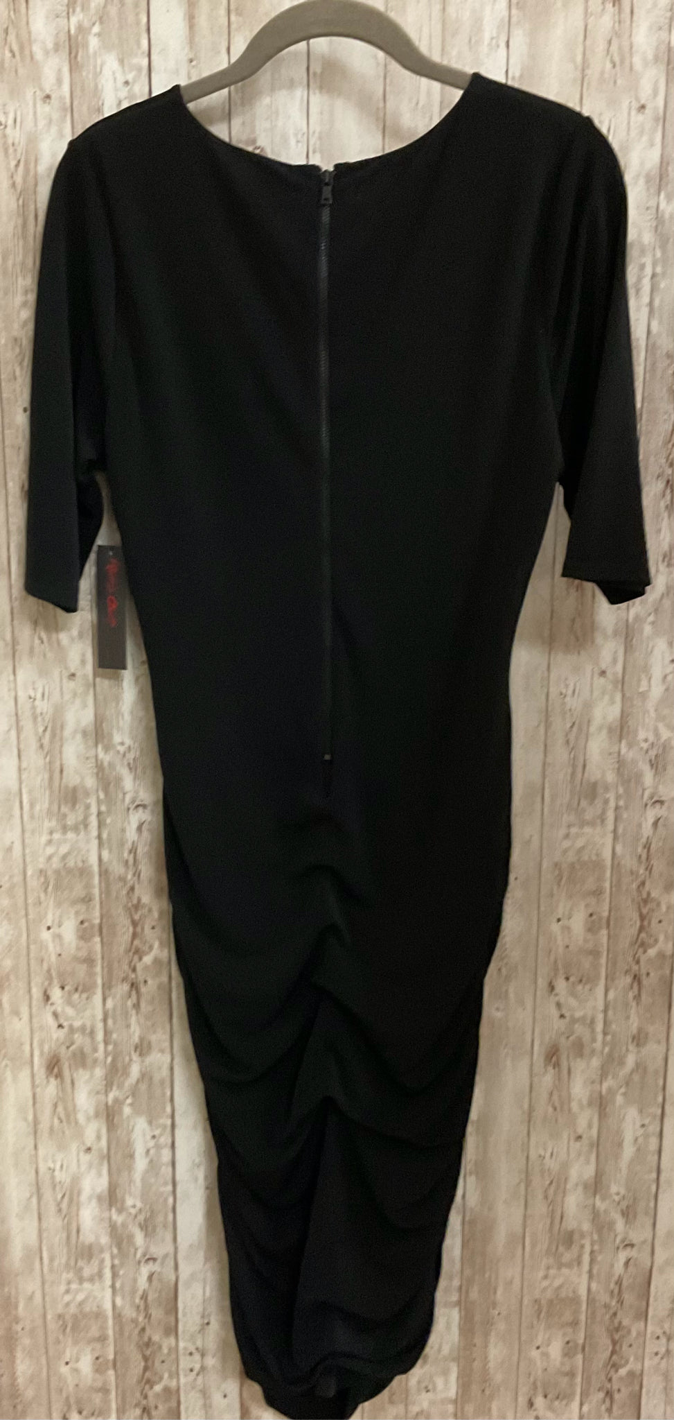 Size L ALICE + OLIVIA Black Dress