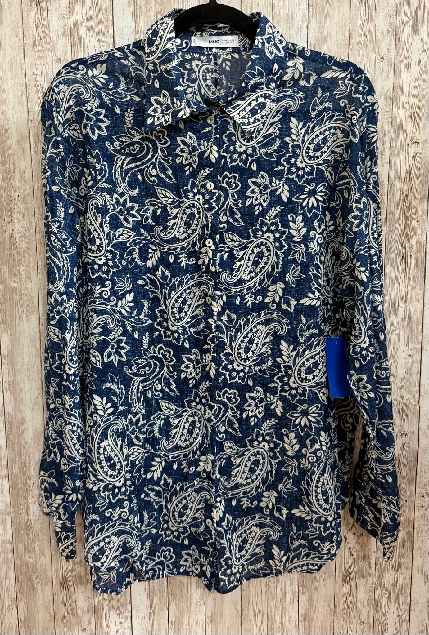 Size 10 MNG Blue Print Top