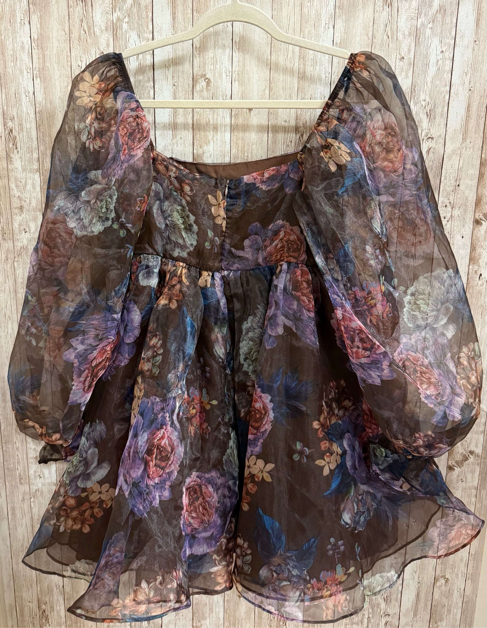 Size M VICI BROWN FLORAL Dress