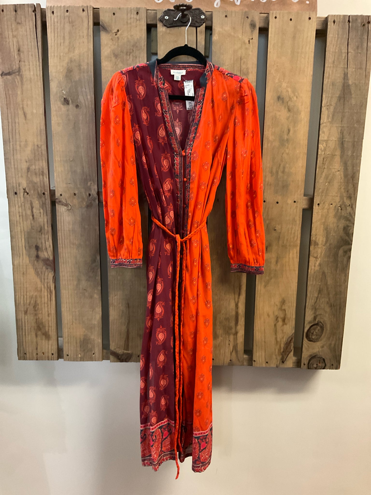Size XS/S SUNDANCE RED AND PURPLE FLORAL Dress
