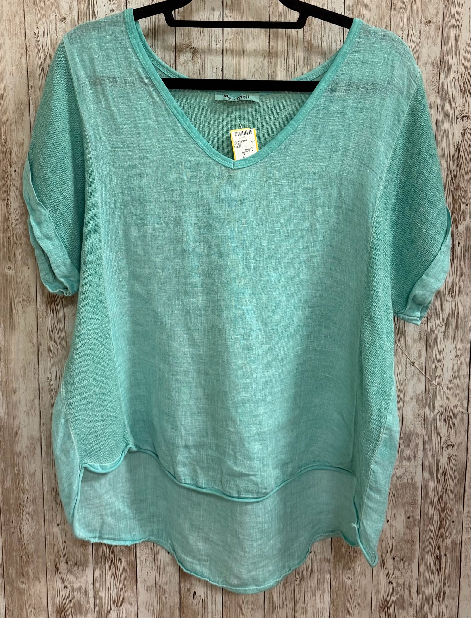 Size M MEO MELI Turquoise Top