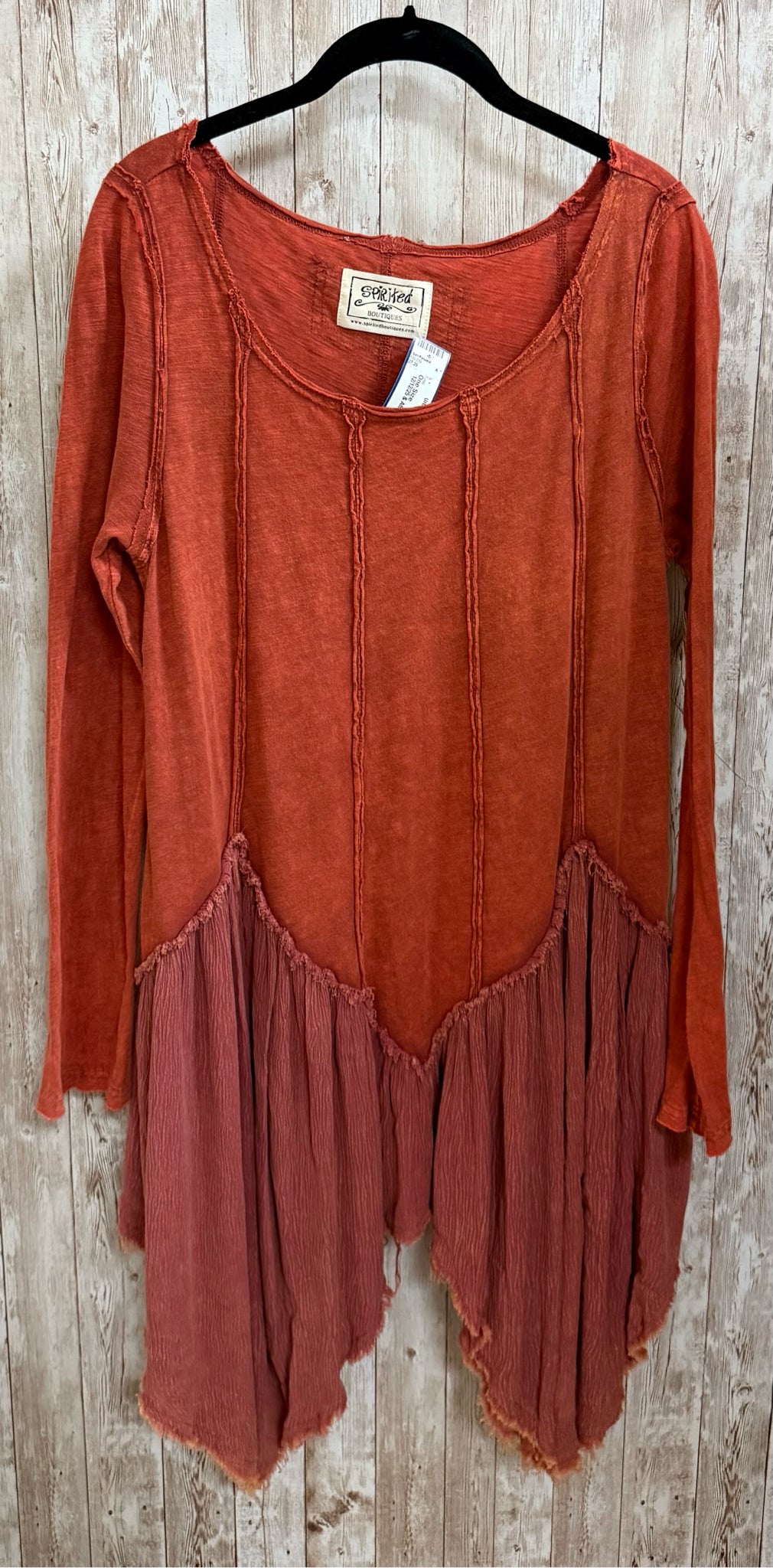 SPIRITED RUST Women Size One Size Tunic