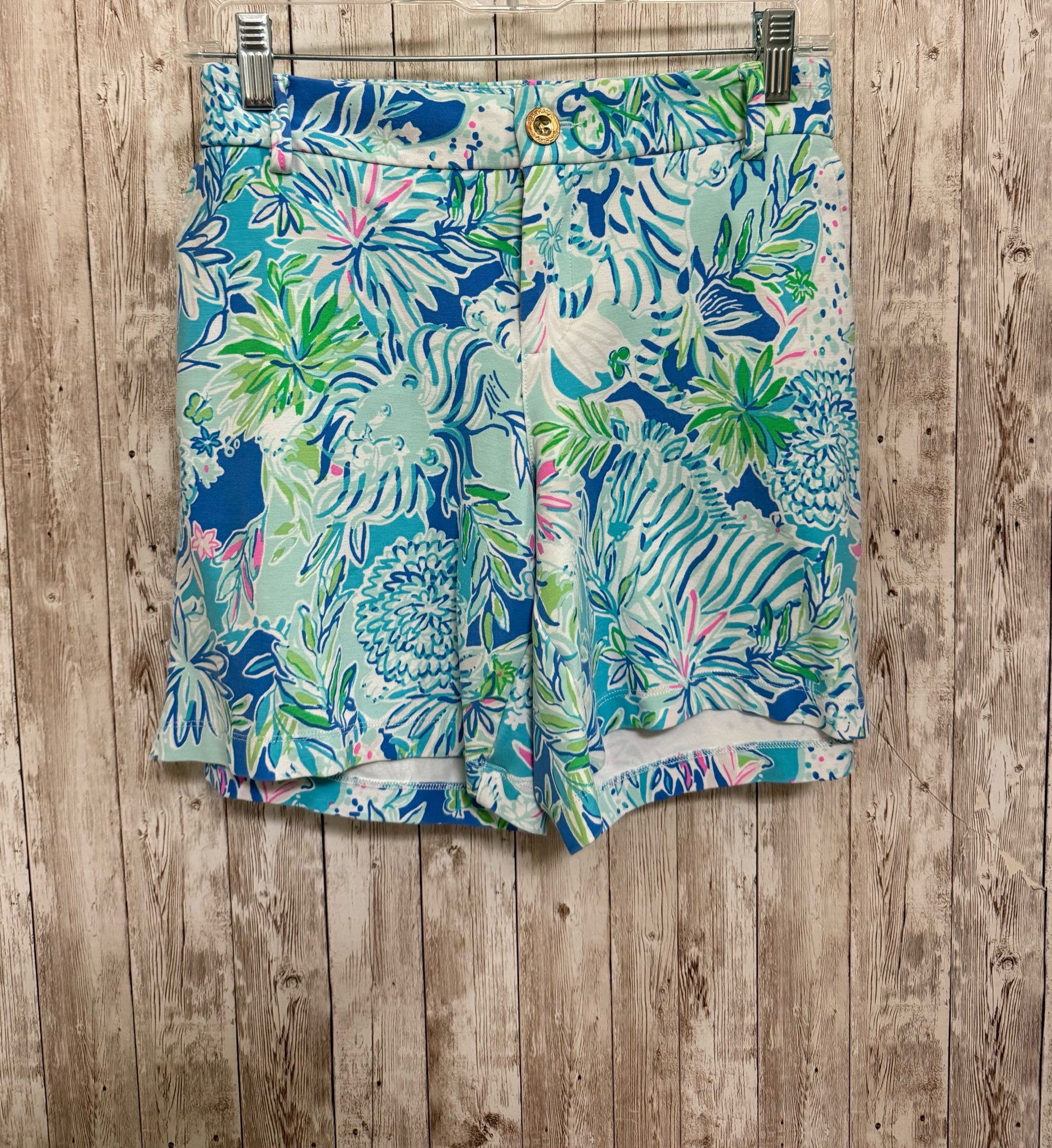 LILLY PULITZER Size 12 Blue Print Shorts