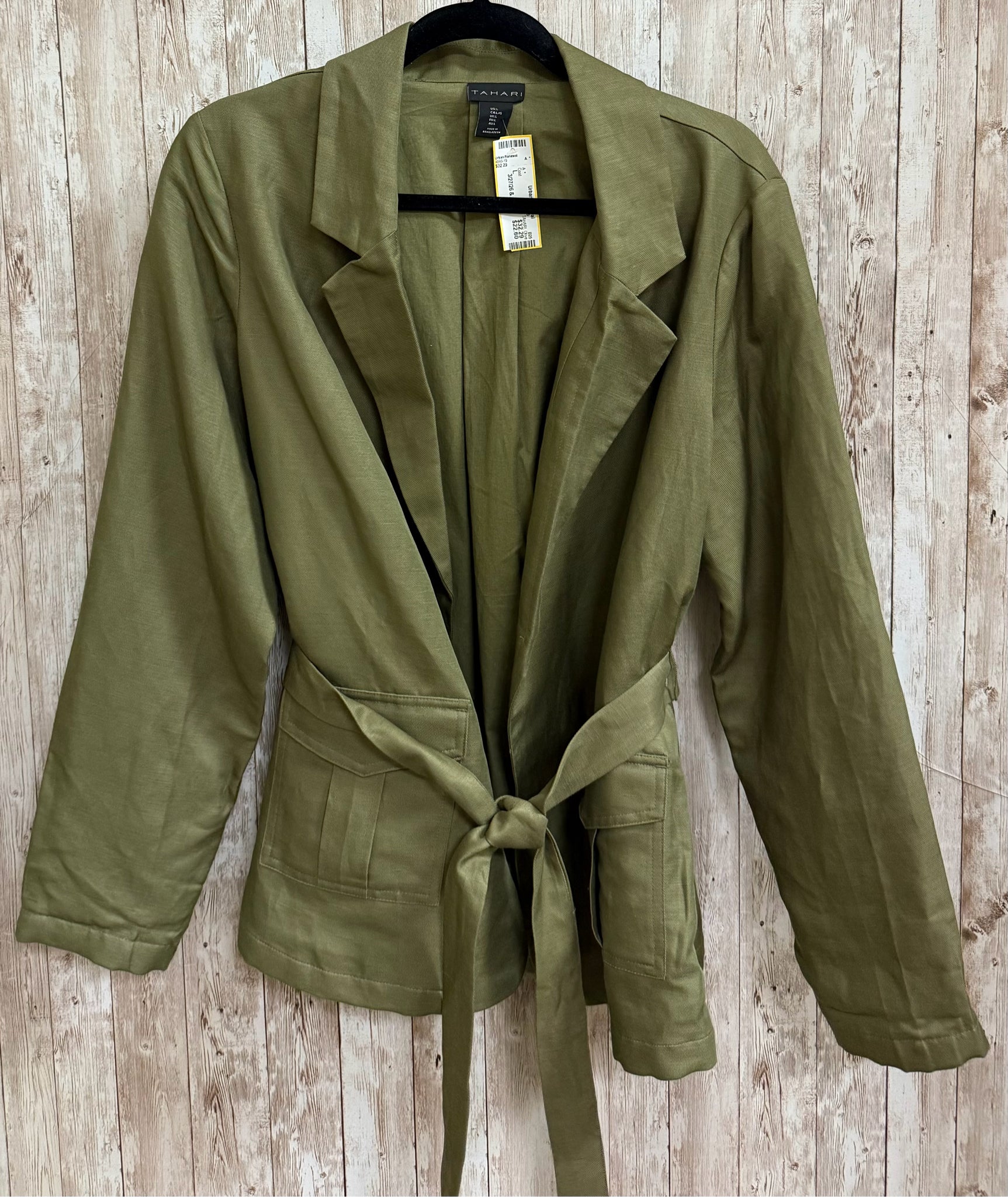 TAHARI Olive Coat