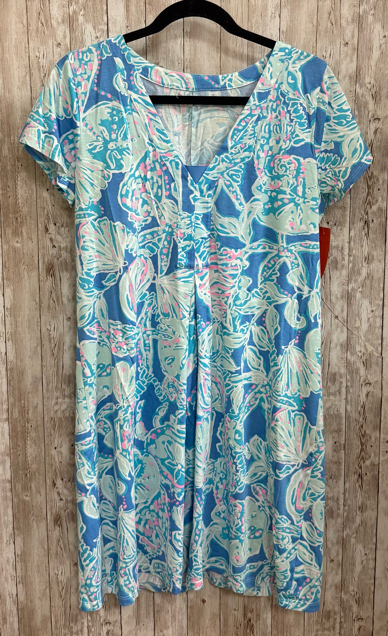 Size L LILLY PULITZER blue and pink Dress