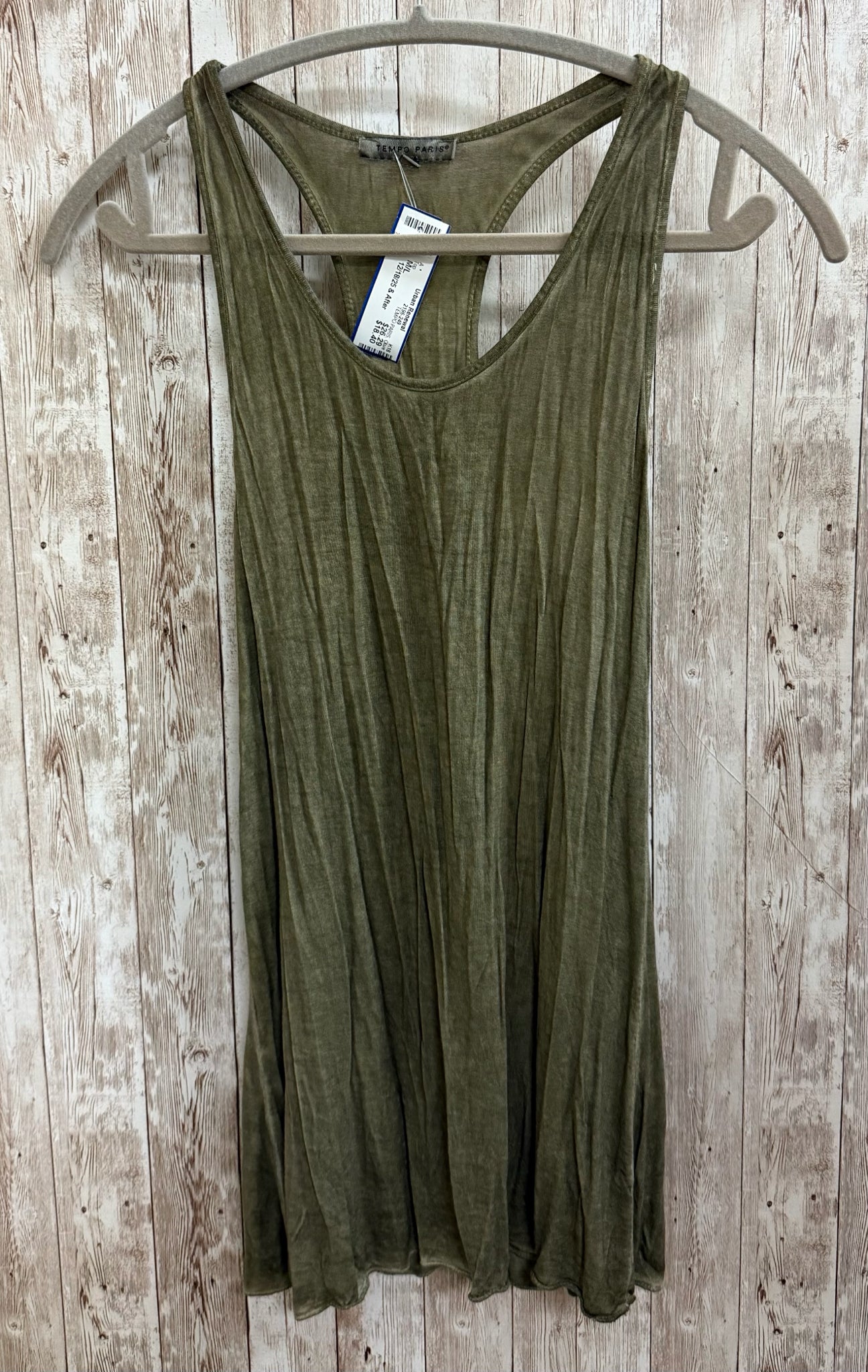 Size M/L TEMPO PARIS Olive Top