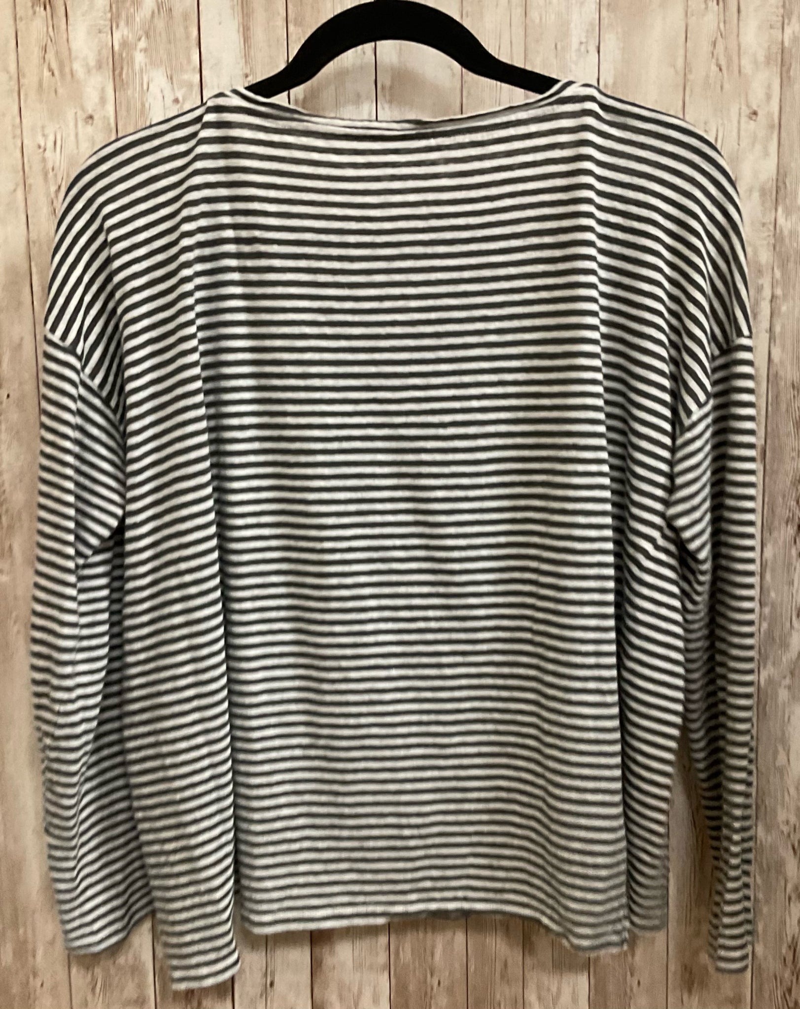 Size S EILEEN FISHER GREY STRIPE Top