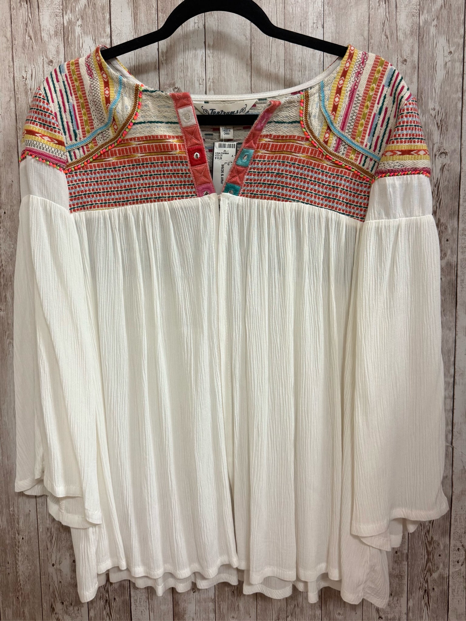 Size L TANTRUMS WHITE MULTI Top