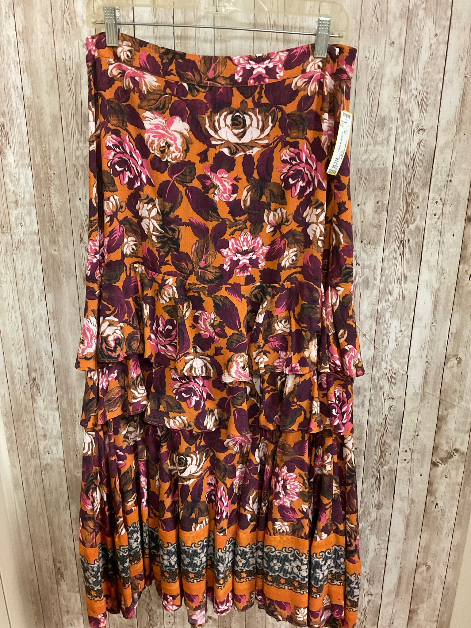 Size M SUNDANCE RUST FLORAL Skirt