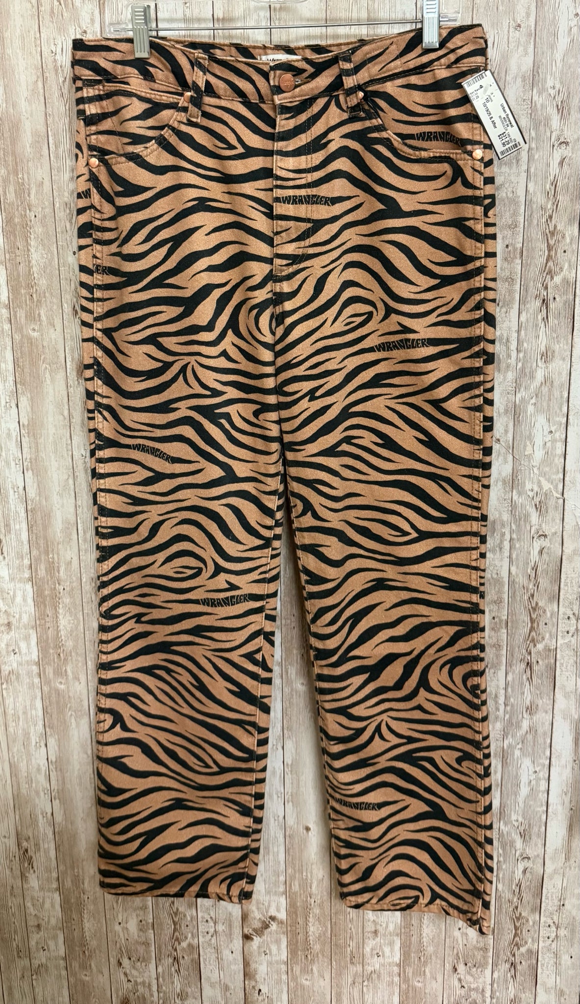Size 10 WRANGLER TAN AND BLACK Jeans