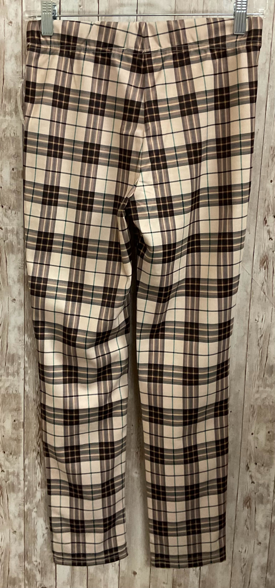 Size S LISTICLE TAN PLAID Pants