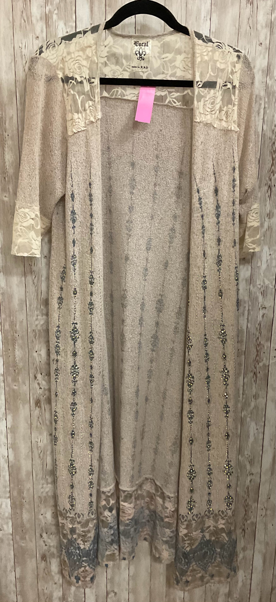 Size L VOCAL CREAM AND BLUE PRINT 2 PC Dress