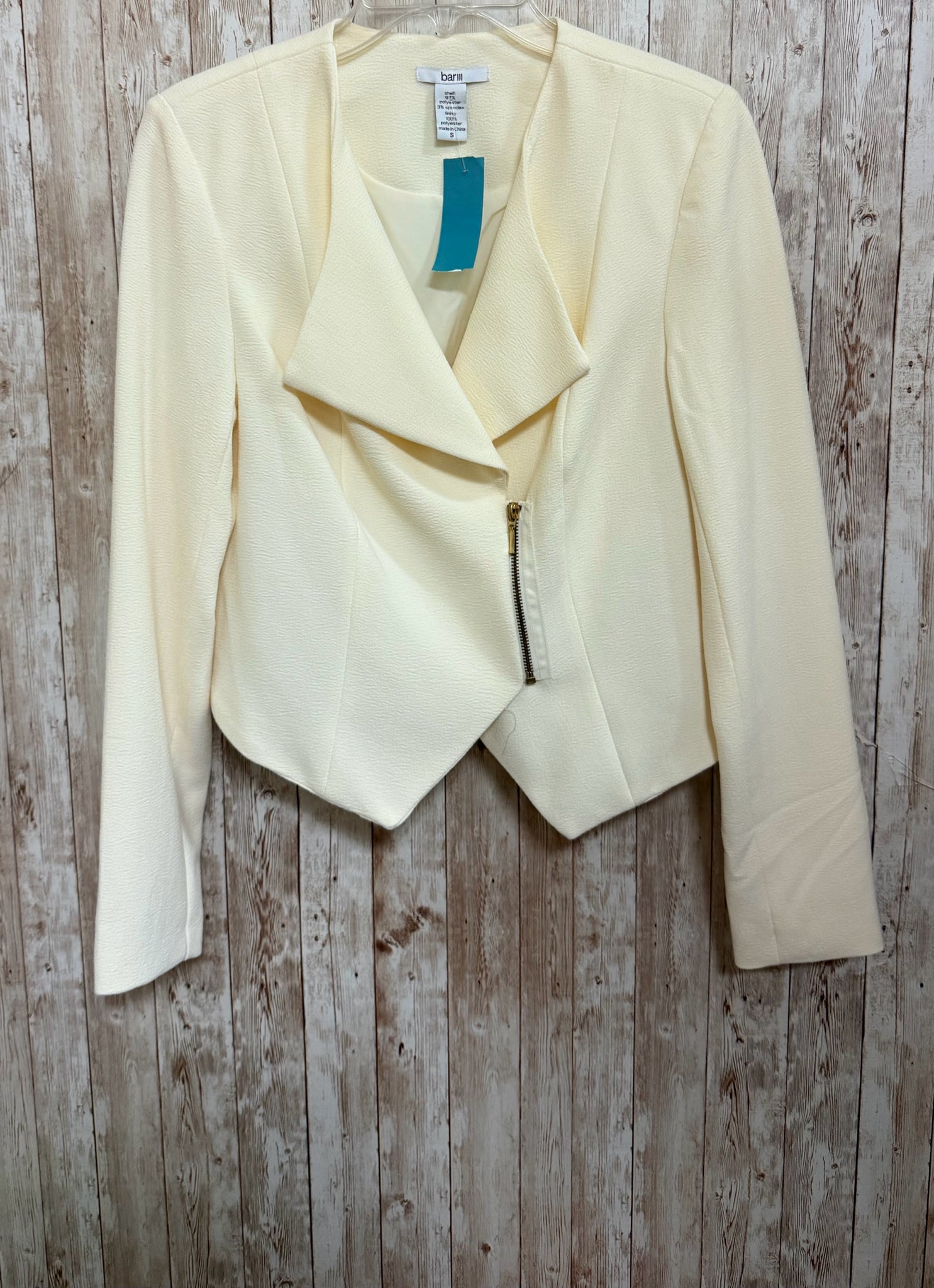 Cream BAR III Size S Blazer
