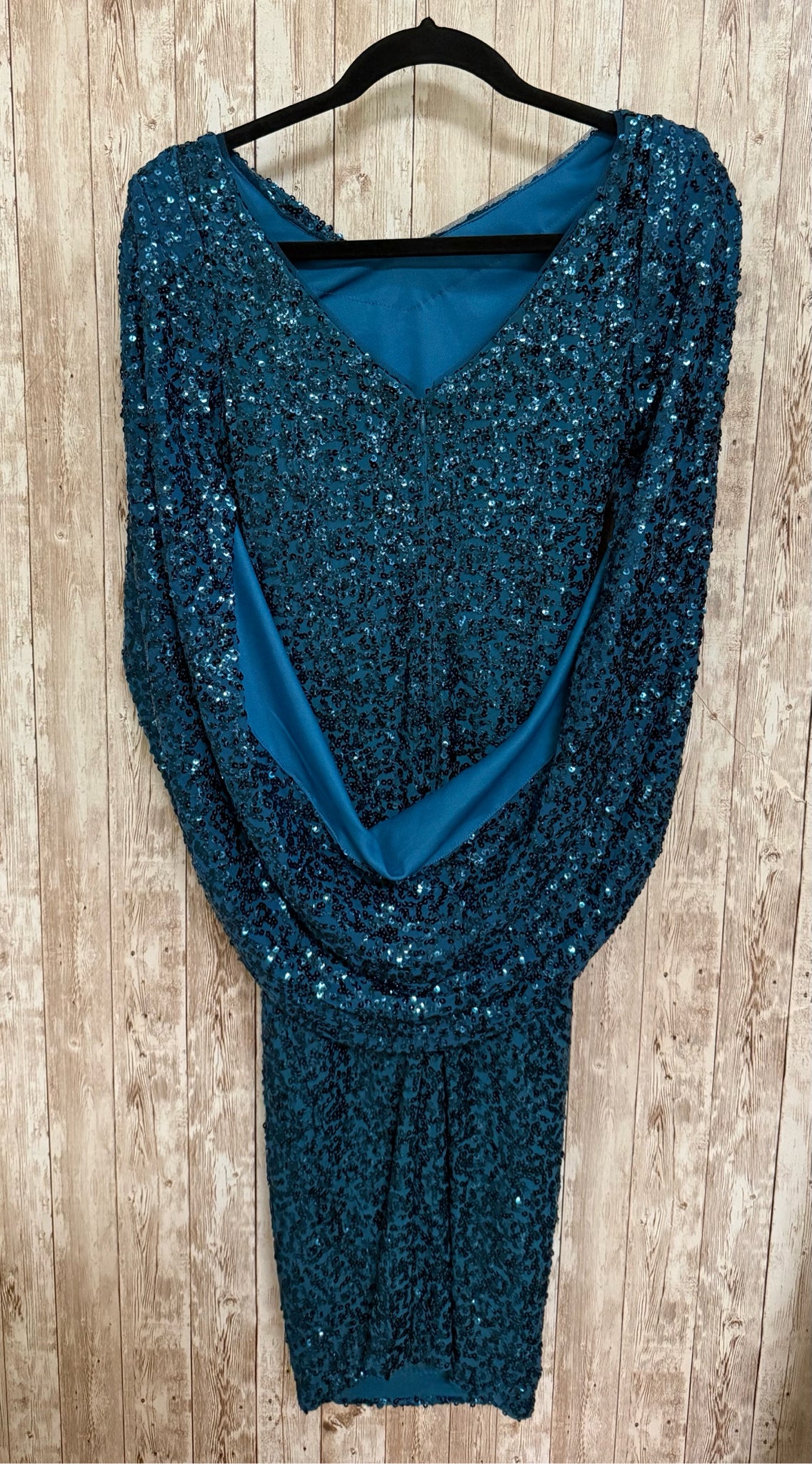 BETSY & ADAM Size 4 Blue Dress