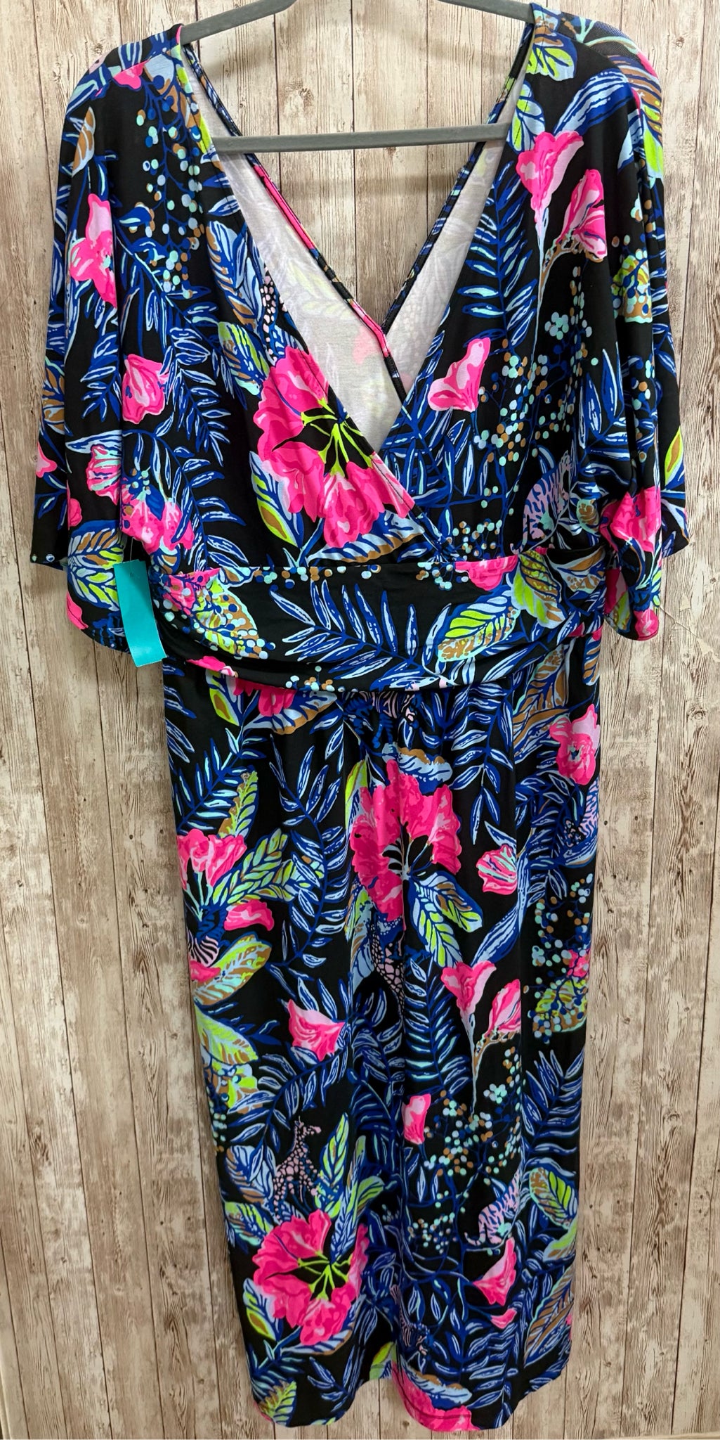 Size XL LILLY PULITZER BLACK AND BLUE Dress