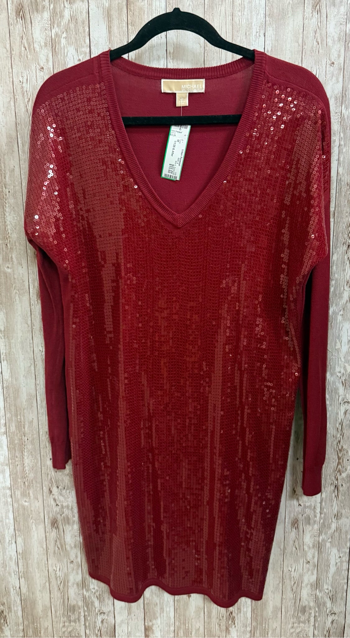 MIA K Burgundy Women Size M Tunic