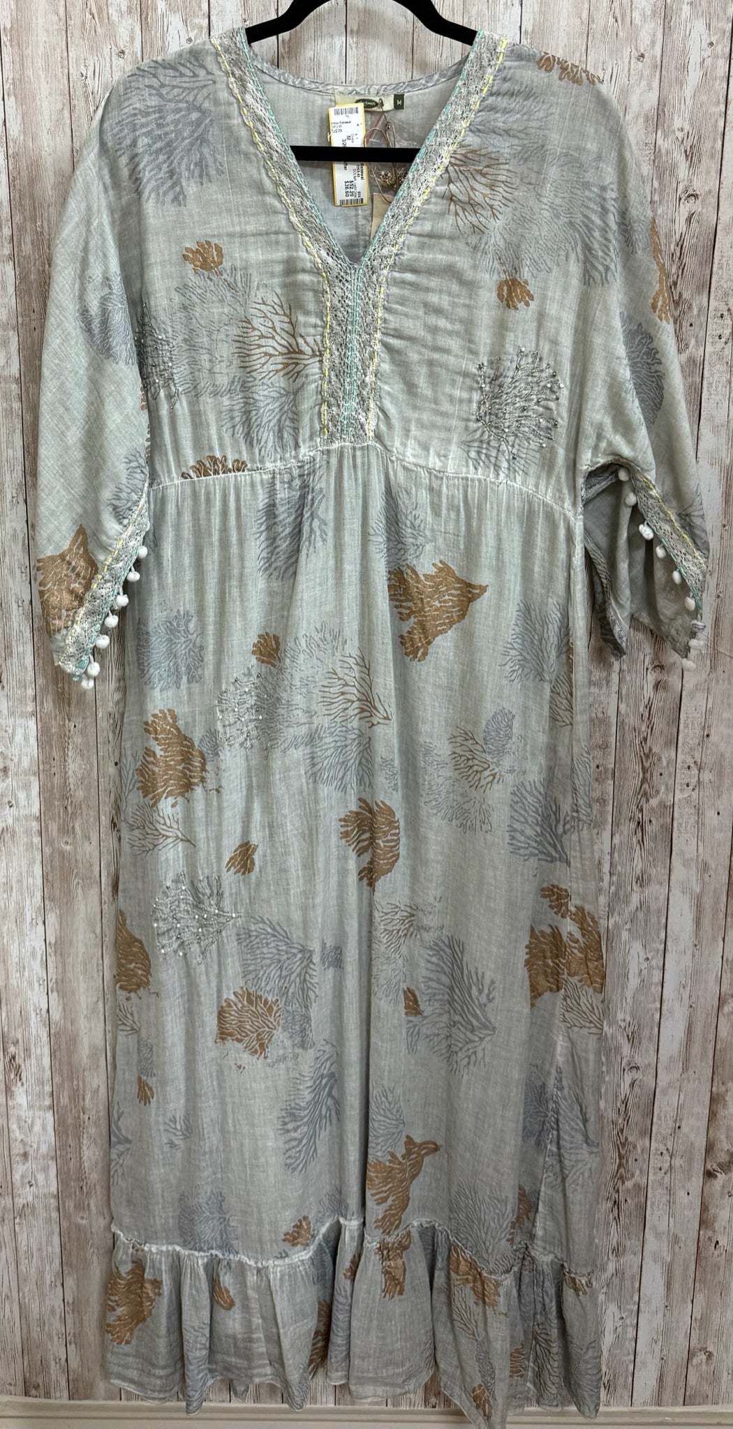 Size M DOLMA Light Grey Dress