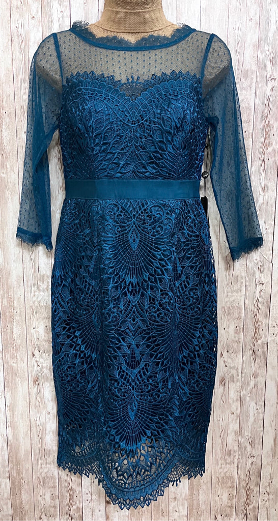 ADRIANNA PAPELL Size 2 PEACOCK Dress