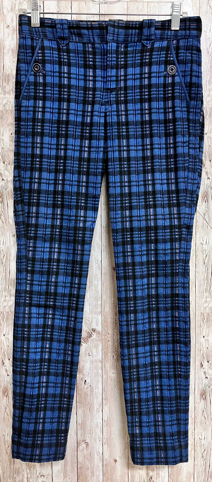 Size 0 CARTONNIER BLUE AND BLACK Pants