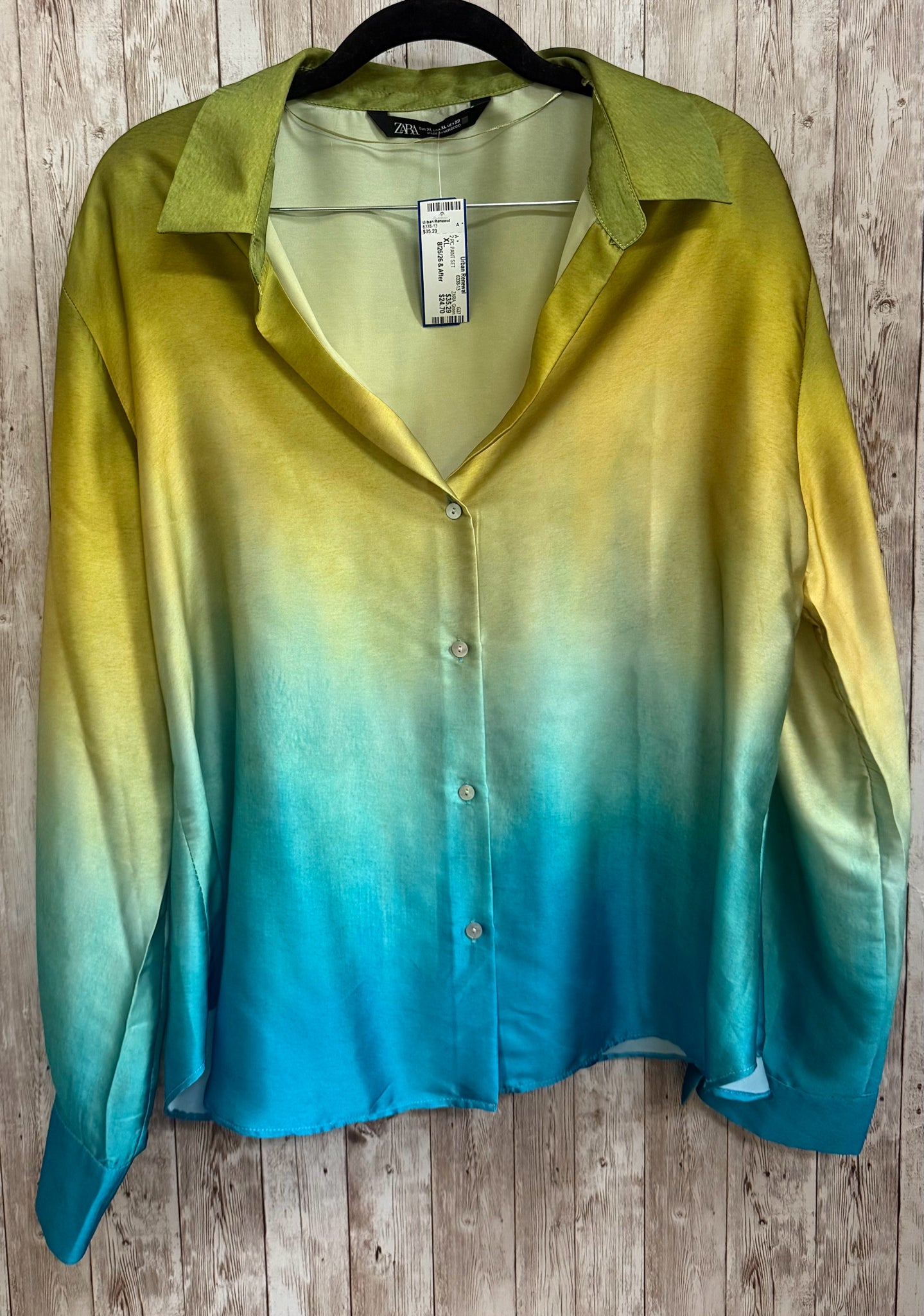 Size XL ZARA Green 2 PC PANT SET