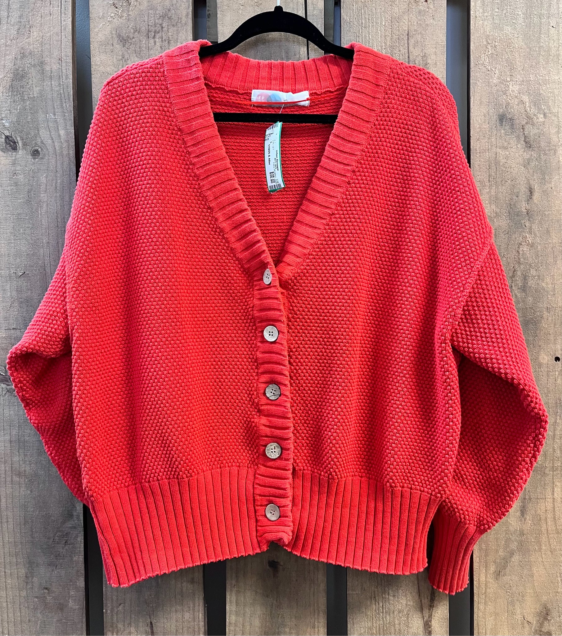 Size L FREE PEOPLE Red 2 PC SET