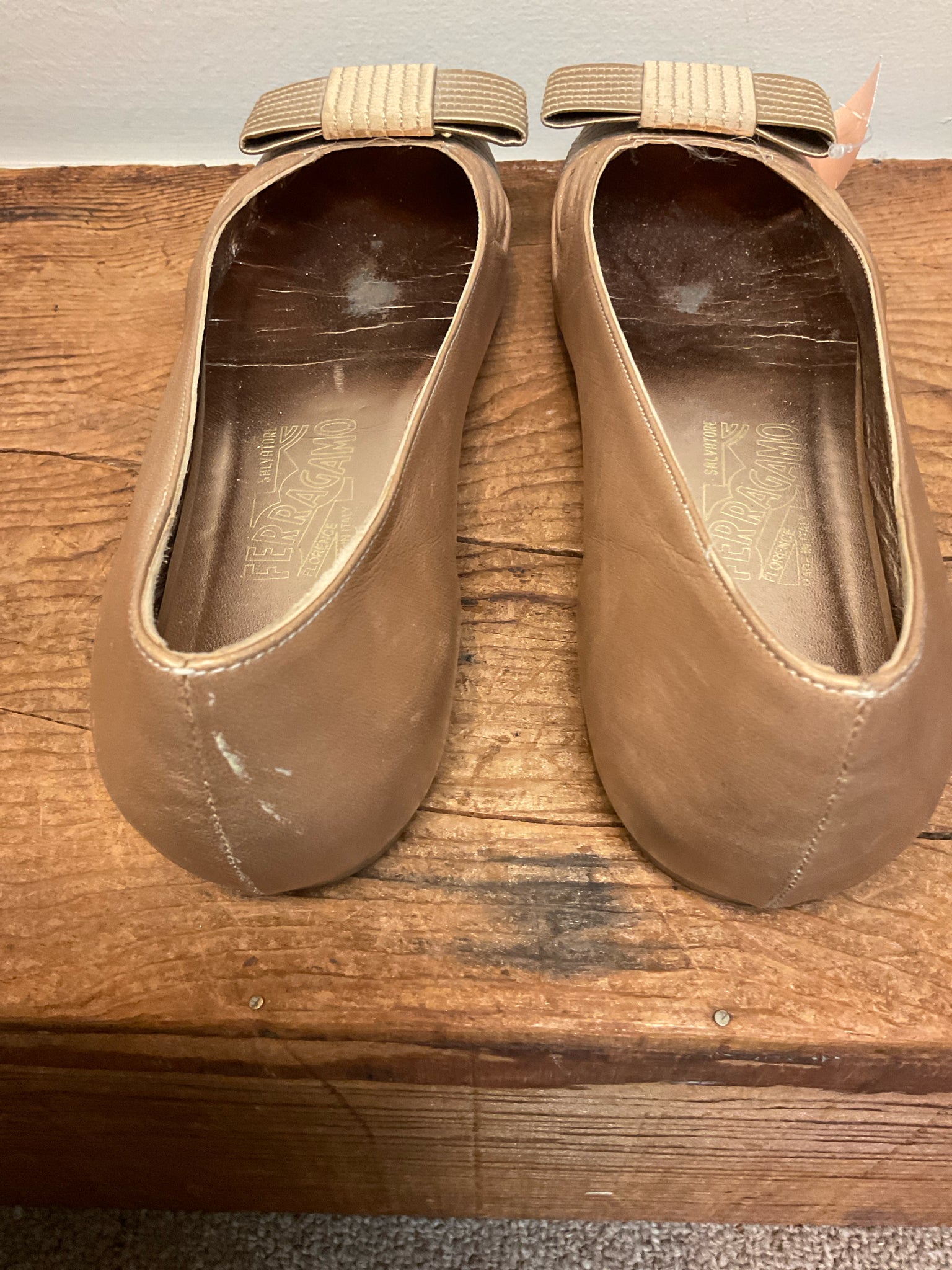 FERRAGAMO 9 Bronze SHOES