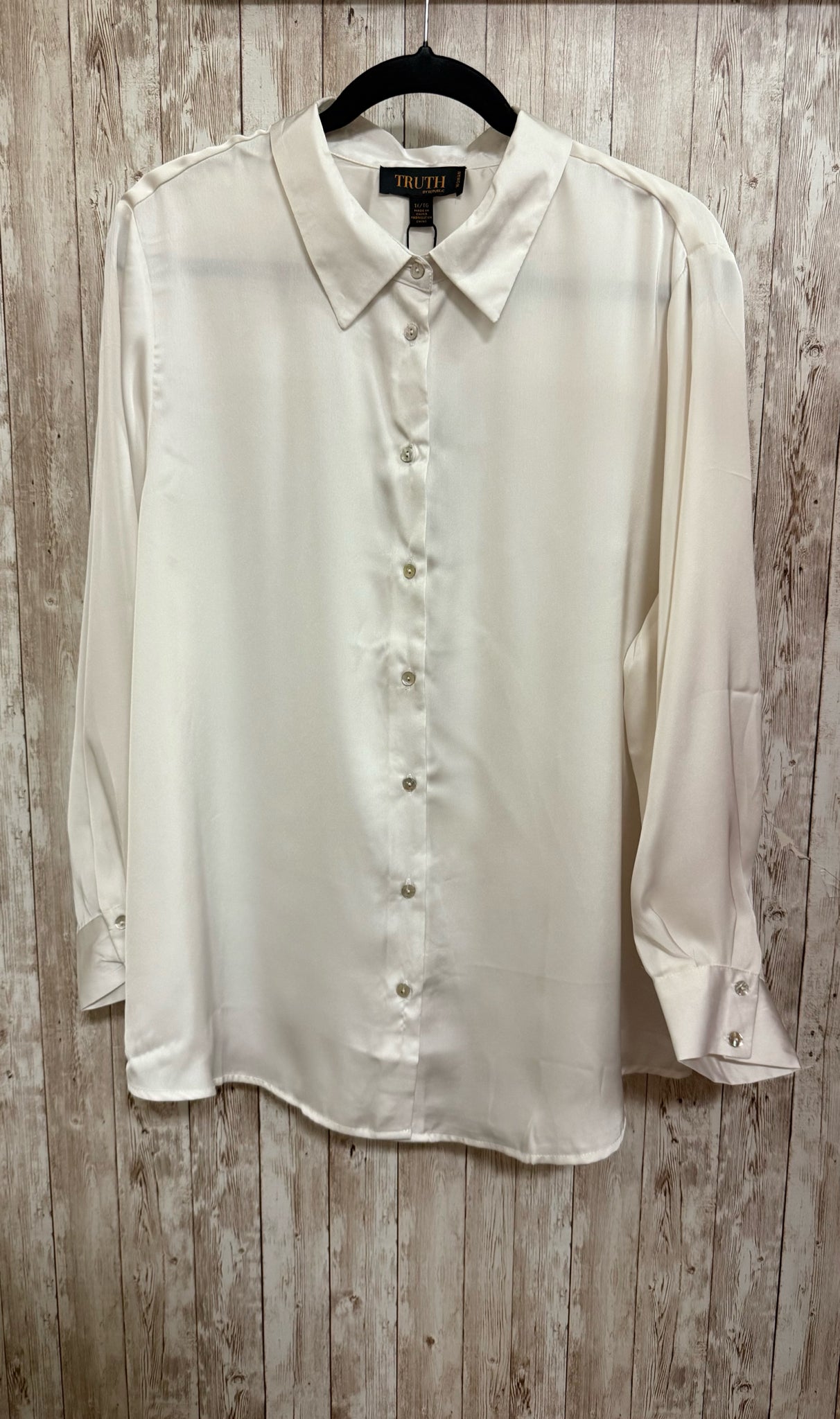 TRUTH Size 1X White Blouse
