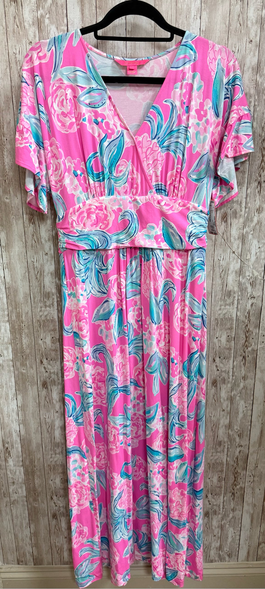 Size L LILLY PULITZER PINK AND BLUE Dress