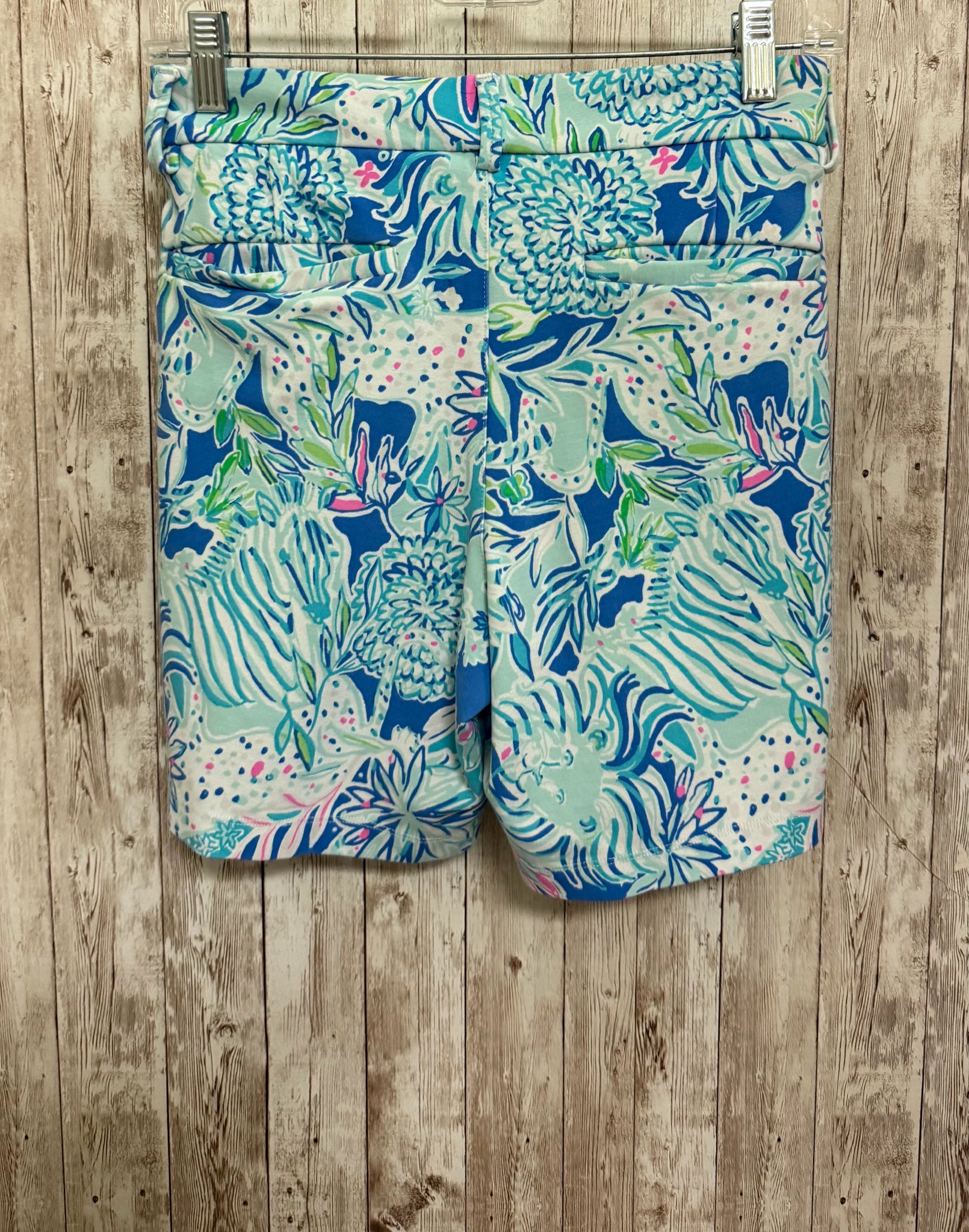 LILLY PULITZER Size 12 Blue Print Shorts