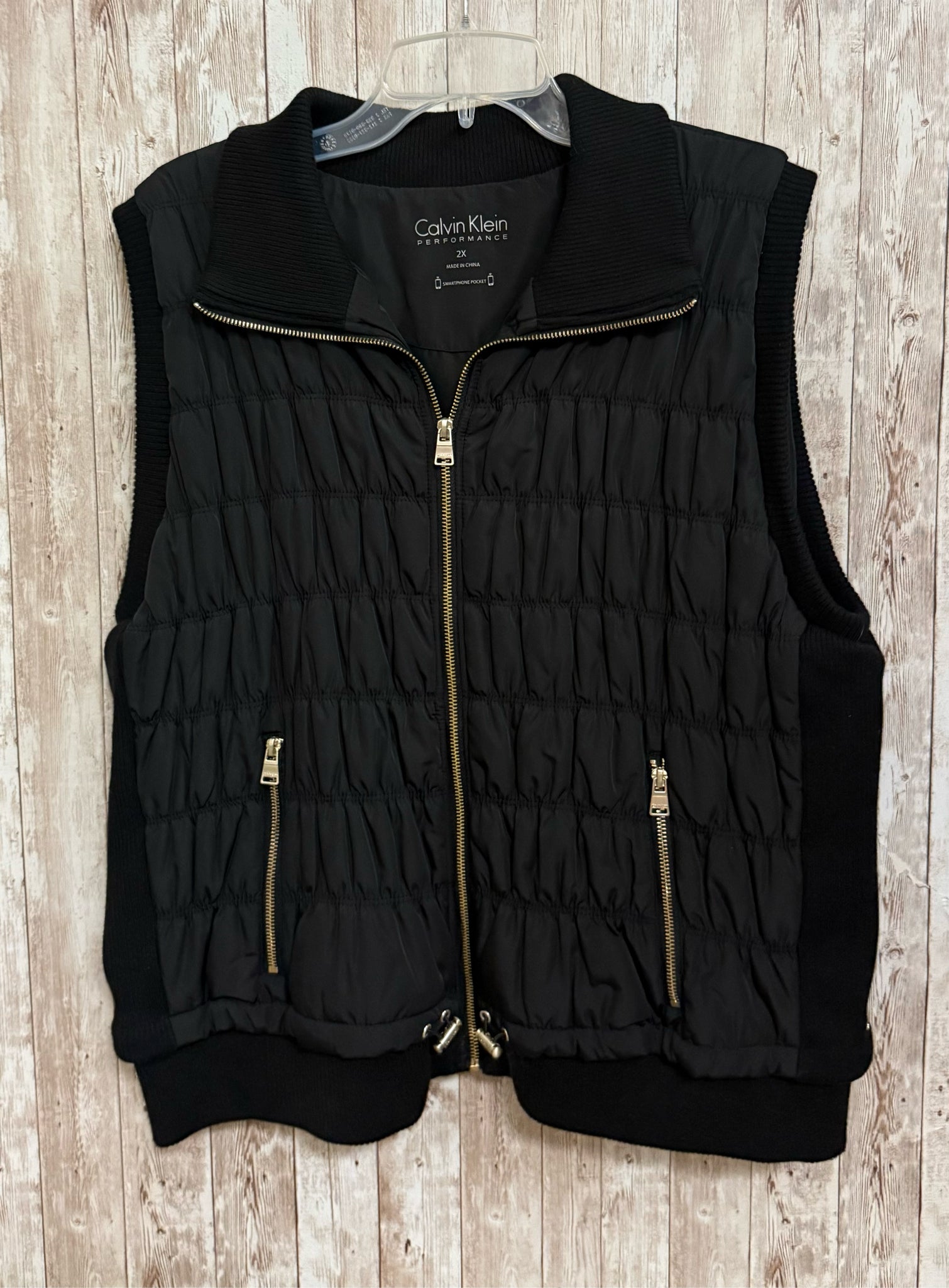 CALVIN KLEIN Size 2X Black Vest
