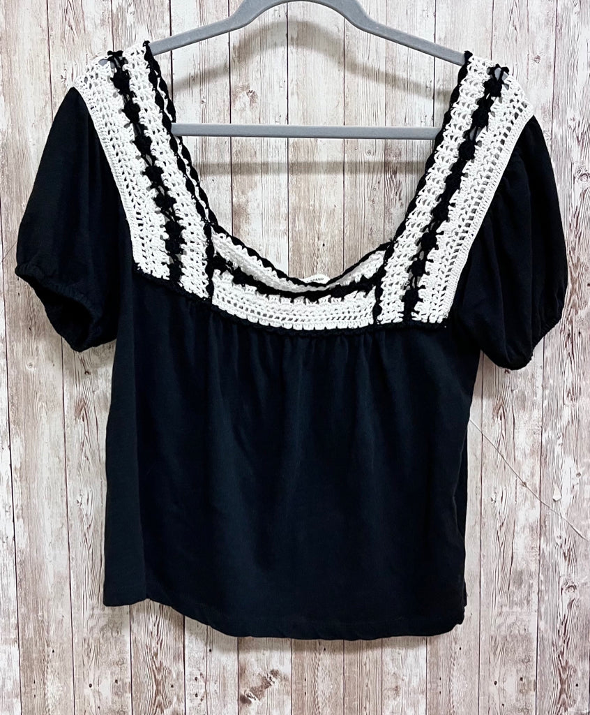 BLACK AND WHITE LUCKY BRAND Size S Top