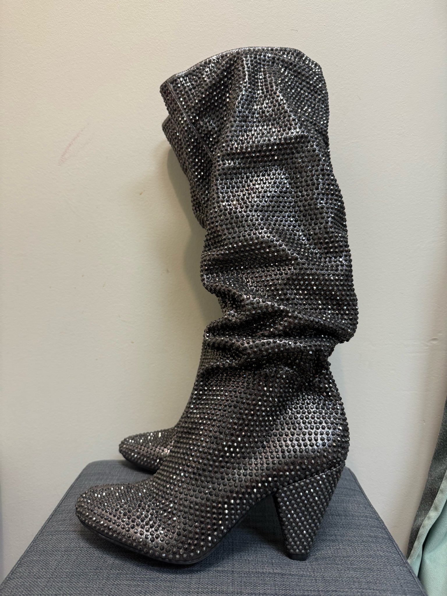 9 INC Charcoal Boots
