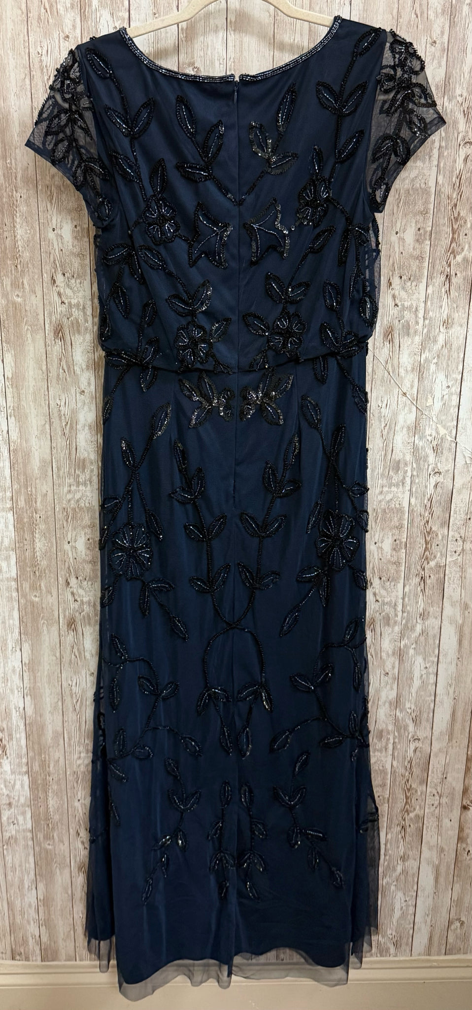 Size 2 ADRIANNA PAPELL Navy Dress