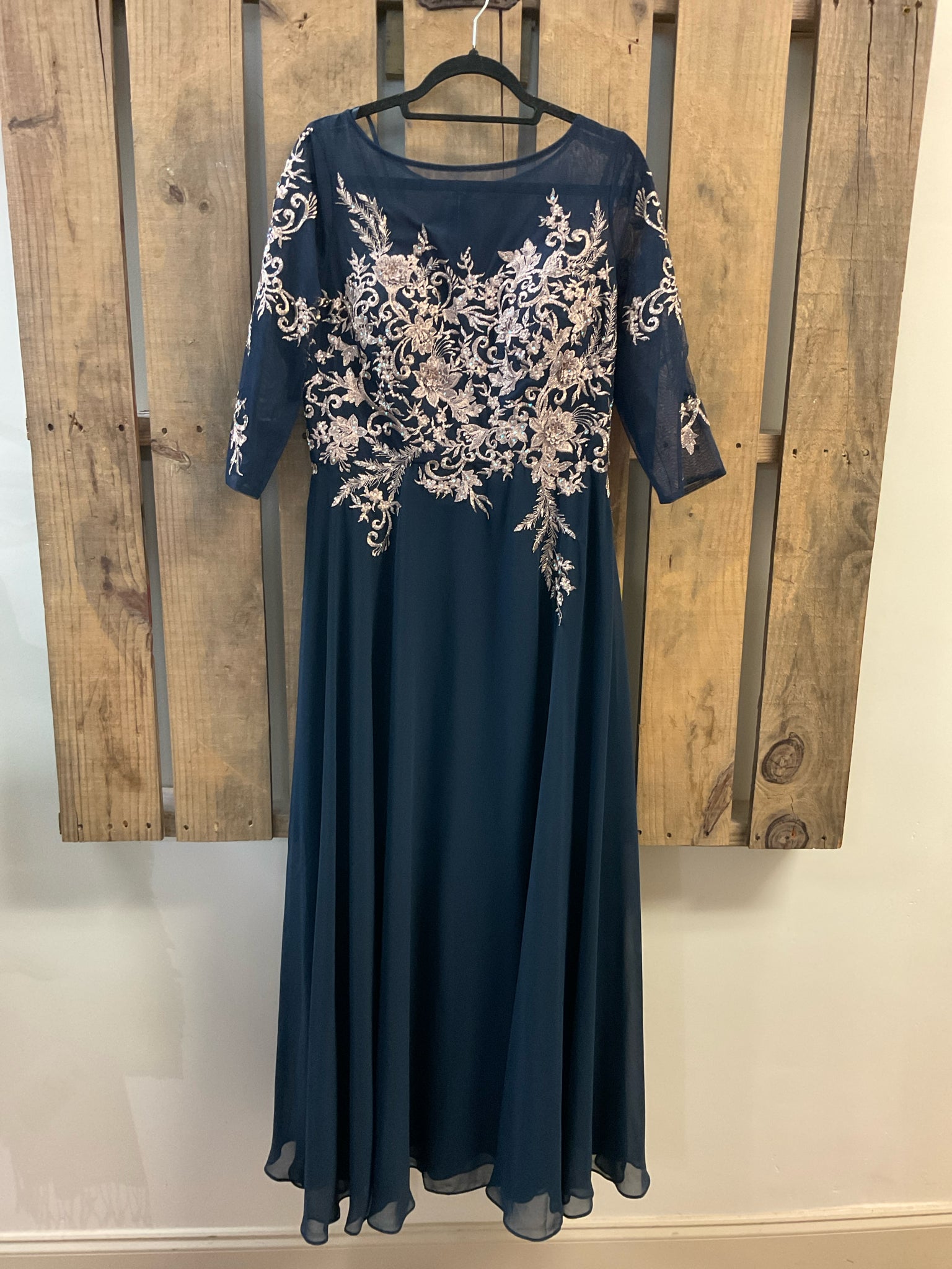 Size 12 BETSEY&ADAM Navy Dress