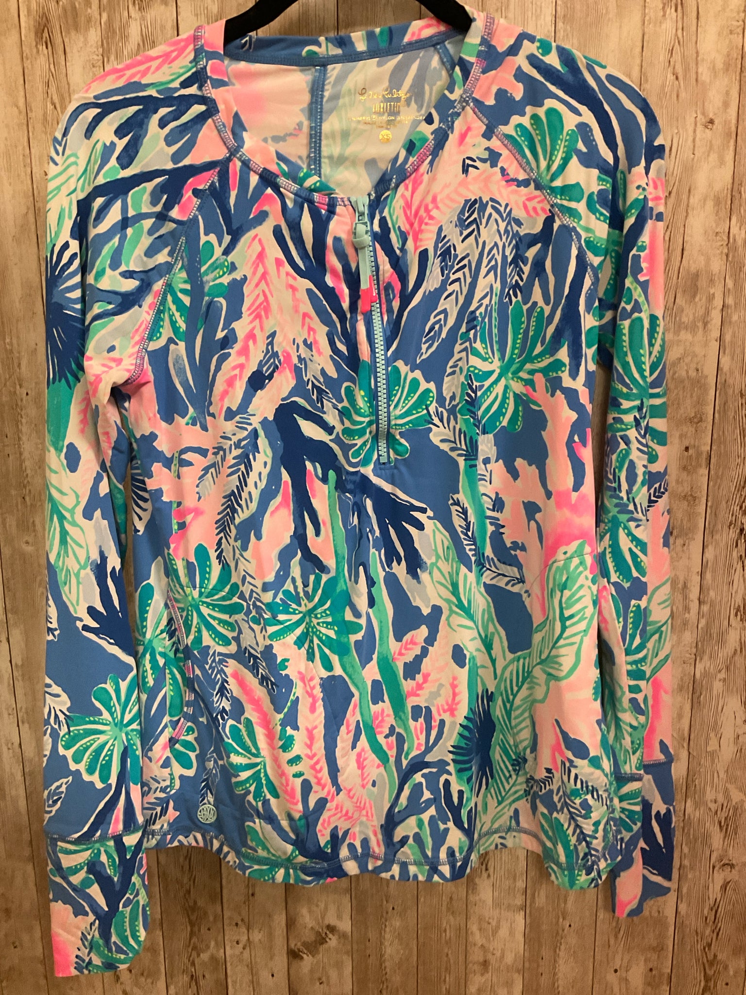 Size XS LILLY PULITZER Blue Print Top